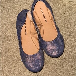 Lucky Brand Women's Blue Ballet Flats